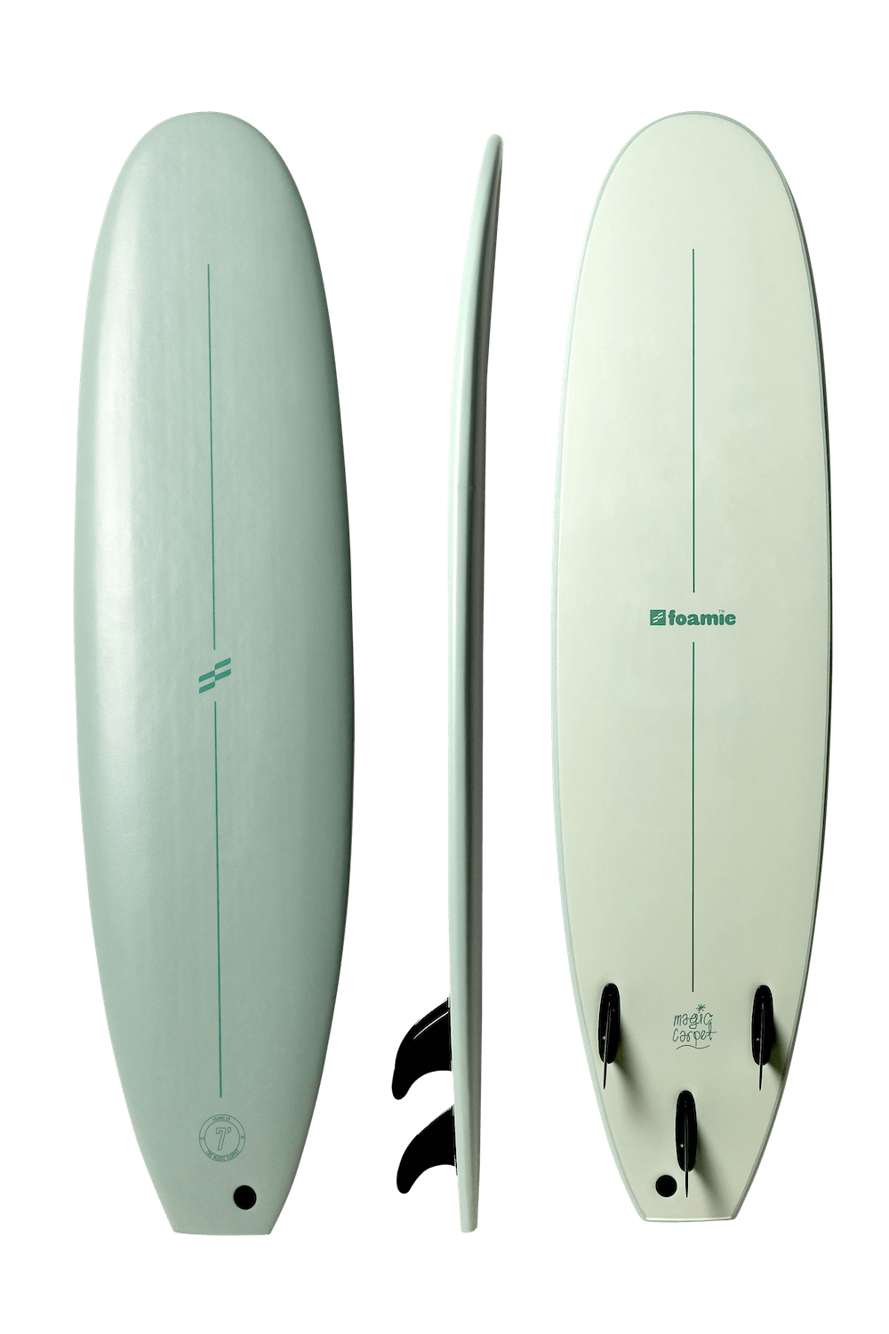 Foamie 7 foot soft surfboard sage