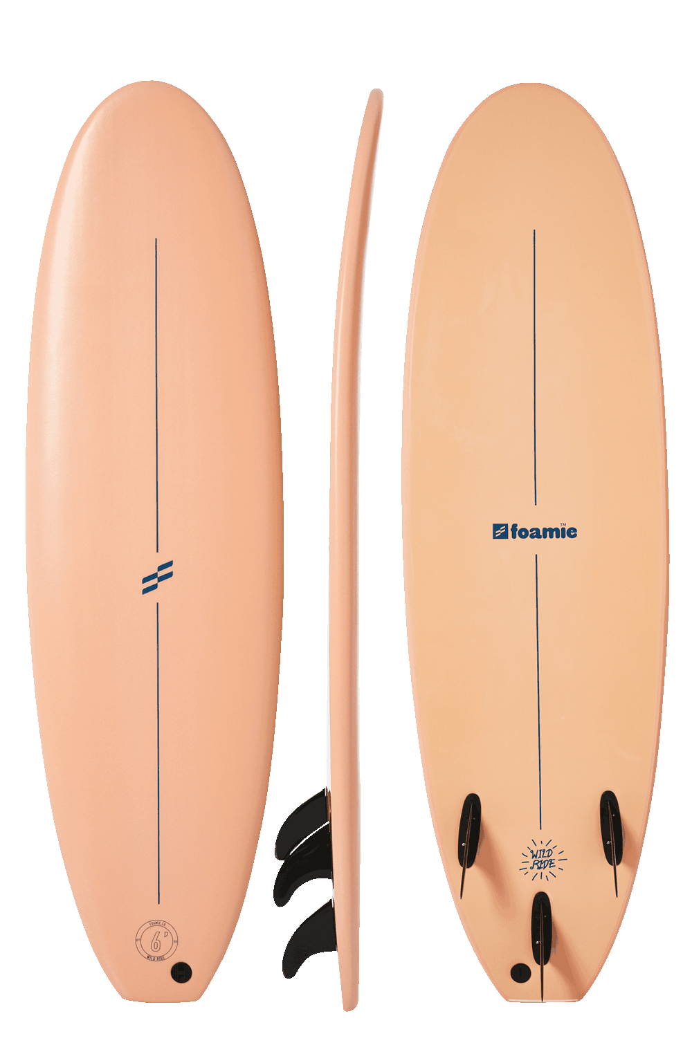 Foamie 6 foot soft surfboard coral