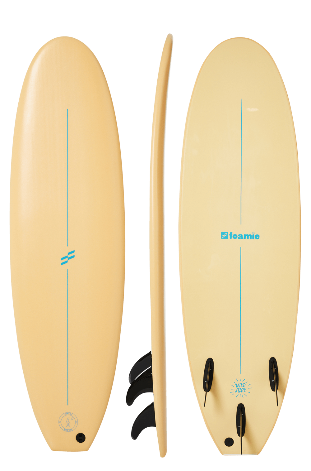 Foamie 6 foot soft surfboard sand